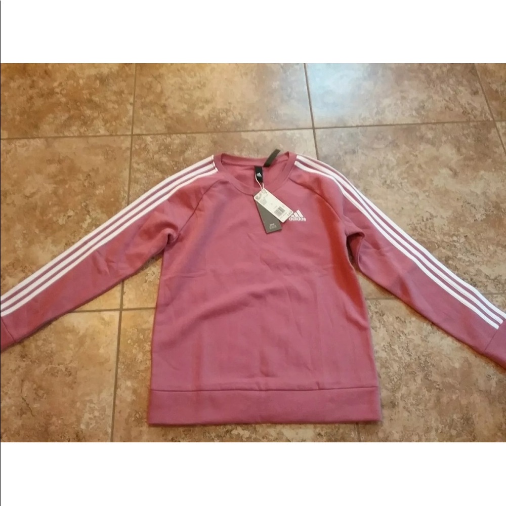 ♥️ADIDAS 3S CREW NECK SWEATSHIRT♥️ - Picture 2 of 2